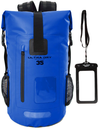 Premium 35L Waterproof Dry Bag Backpack, Sack with Phone Dry Bag, Perfect for
