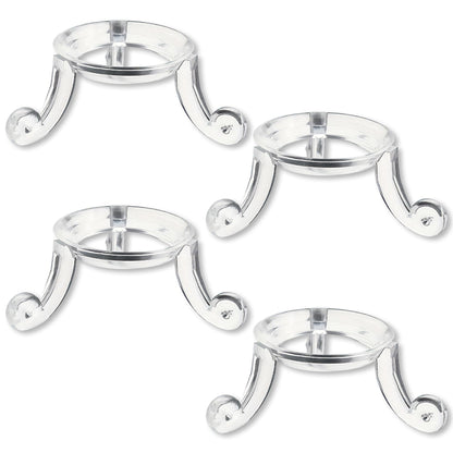 ZAYIO 4pcs Transparent Acrylic Crystal Ball Display Stands for Spheres