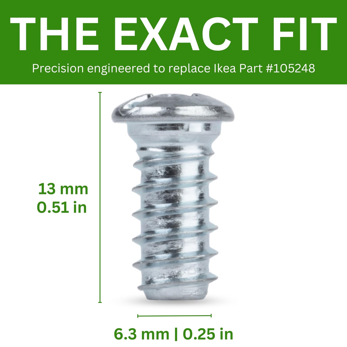 Spare Hardware Parts Replacement for IKEA Furniture Euro Screw with Neck CXN Screw (105248)