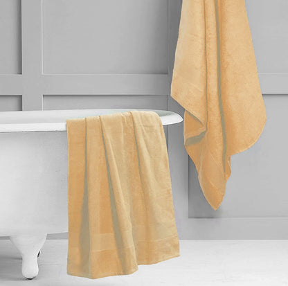 Textile Do Extra Large Super Jumbo Bath Sheet Towel 100% Egyptian Cotton XL Bath Sheets100 x 200 cm-600 GSM Latte