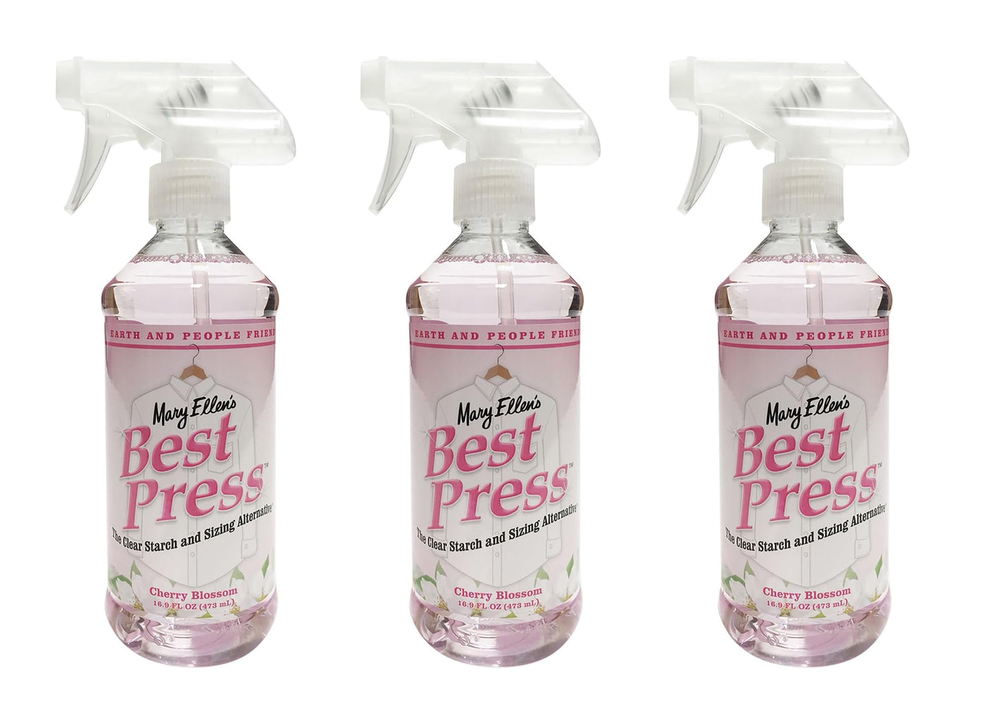Mary Ellen's Best Press Cherry Blossom Starch and Sizing Alternative Multi 16.9oz Bottle Better Value Bundle