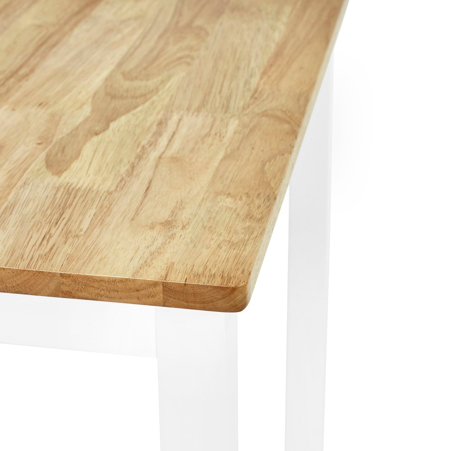 Julian Bowen Linwood White&Oak Square Dining Table - H75 x W69 x D69cm