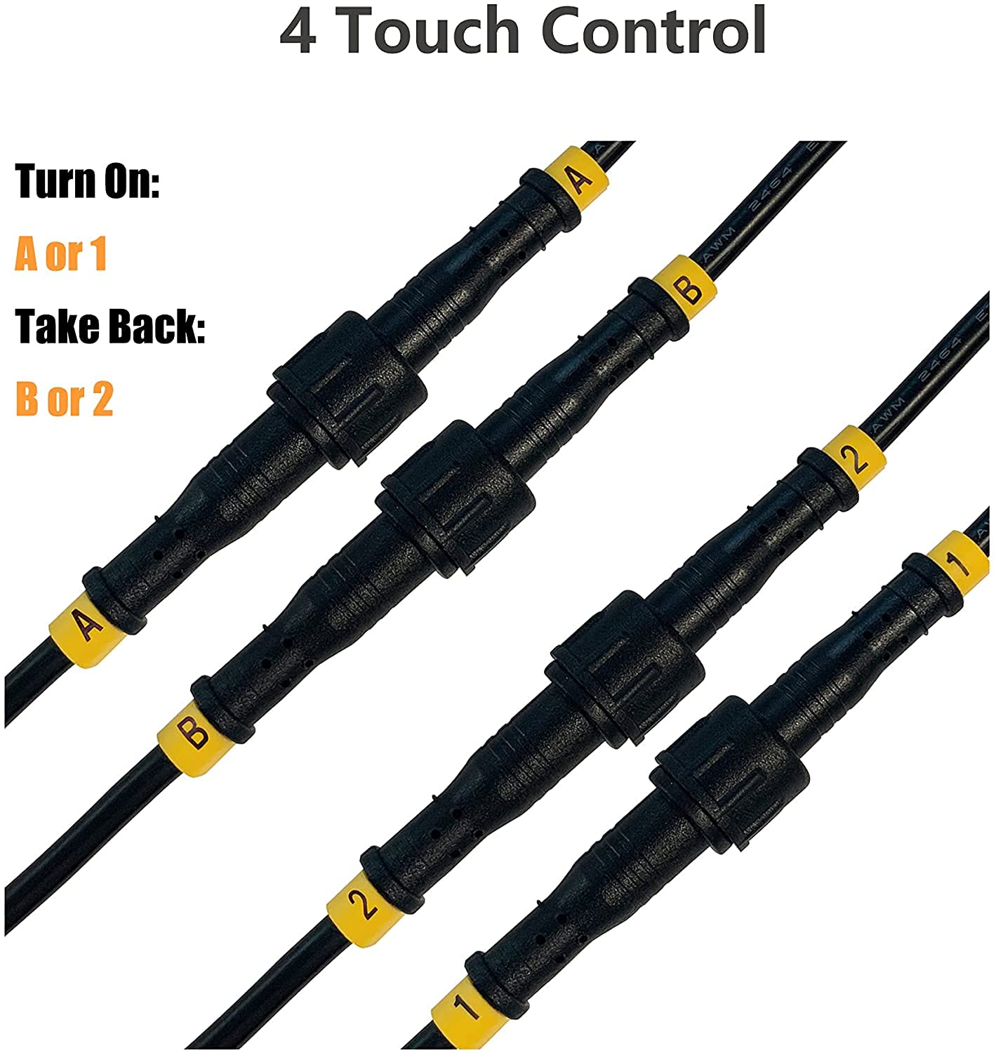 Huachuang Electric Recliner Motor Touch Controller for Lift Chair/Electric Recliner/Power Sofa for Limoss-Okin-Kaidi (4 Touch) 5 Pins