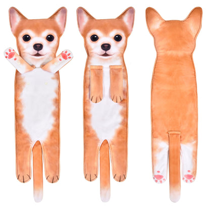 AGRIMONY JiWawa Funny Dog Towels - Kawaii Decoration for Kitchen Bathroom - Personalised Gift Gadgets Housewarming Mother's Day Gift for Women Men