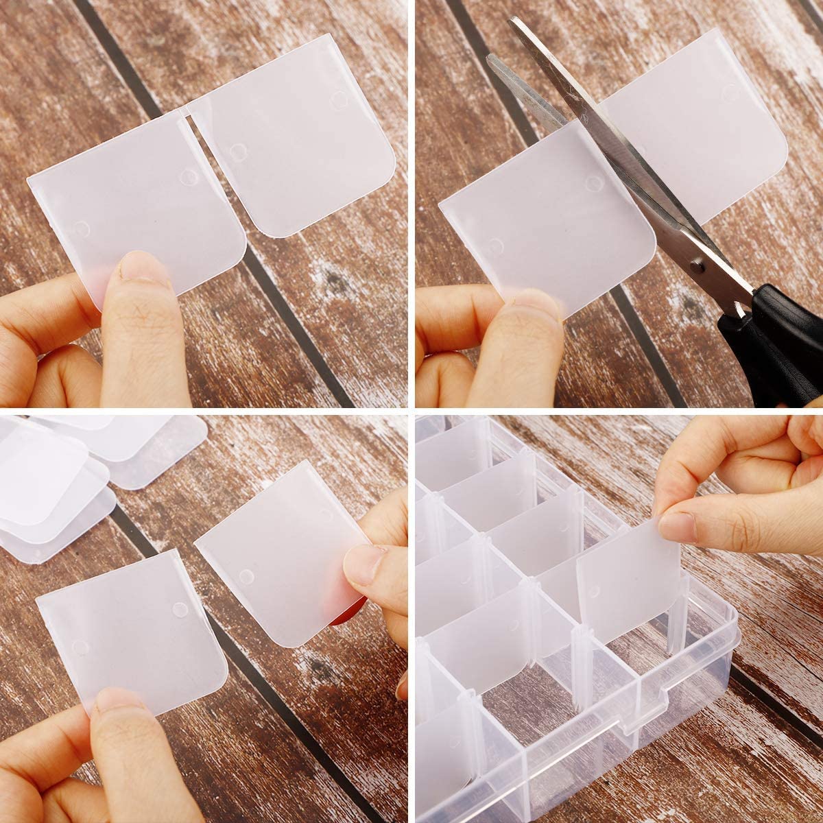 36 Grids Clear Plastic Jewelry Box Diamond Dot Painting Storage Box Removable Compartment Containers with Lids Adjustable Dividers for Display