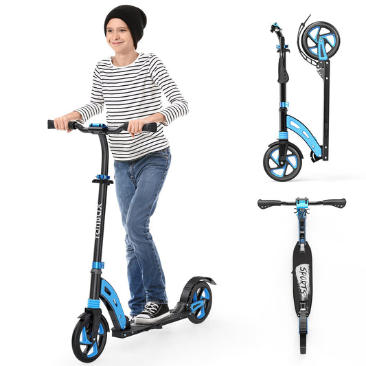 Scooter for Kids Ages 6+ Year Old, TONBUX Kids Scooter for Girls Boys Teens, Easy Folding Scooter with 200mm Big Wheels & Infinitely Height Adjustable