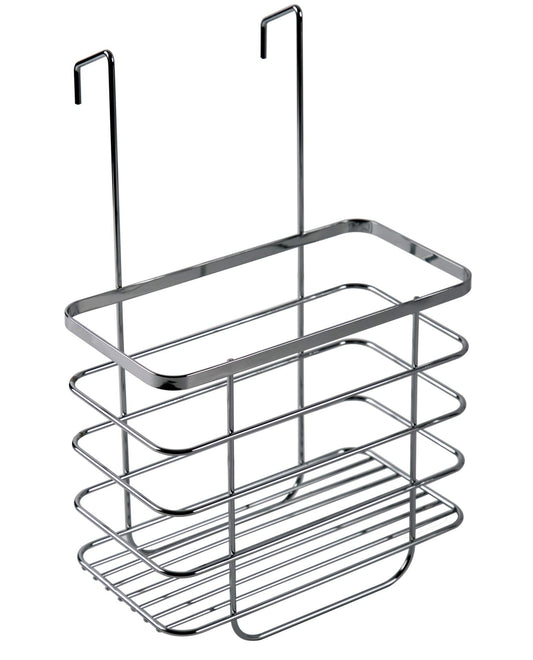 Croydex Large Shower Caddy Hanging Storage - Hook Over Door Screen with No Drilling Required, Space Saving Bathroom Storage Solution, Rust Free, ?13 x
