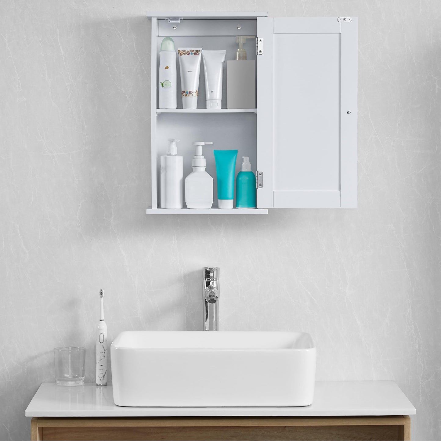 Bath Vida Priano Wall Mounted Cupboard with Door Bathroom Bathroom Storage