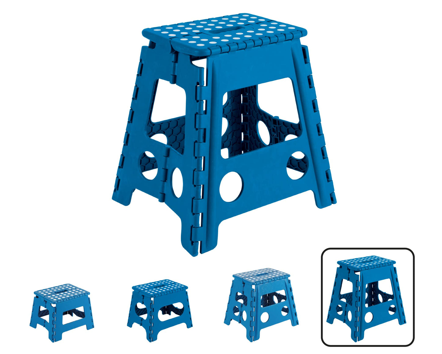 ARREGUI TB-039-A Small Folding Stool for Children and Adults Portable and Foldable Folding Stool 150 kg Load Capacity Stool for Kitchen Bathroom