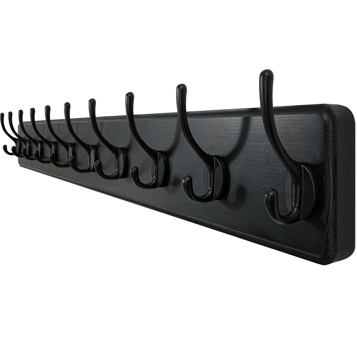 WEBI Coat Rack Wall Mounted,10 Hooks,98cm Long Coat Hooks Wall Mounted Rustic,Wood Coat Hanger Wall,Hook Rack Hooks for Hanging