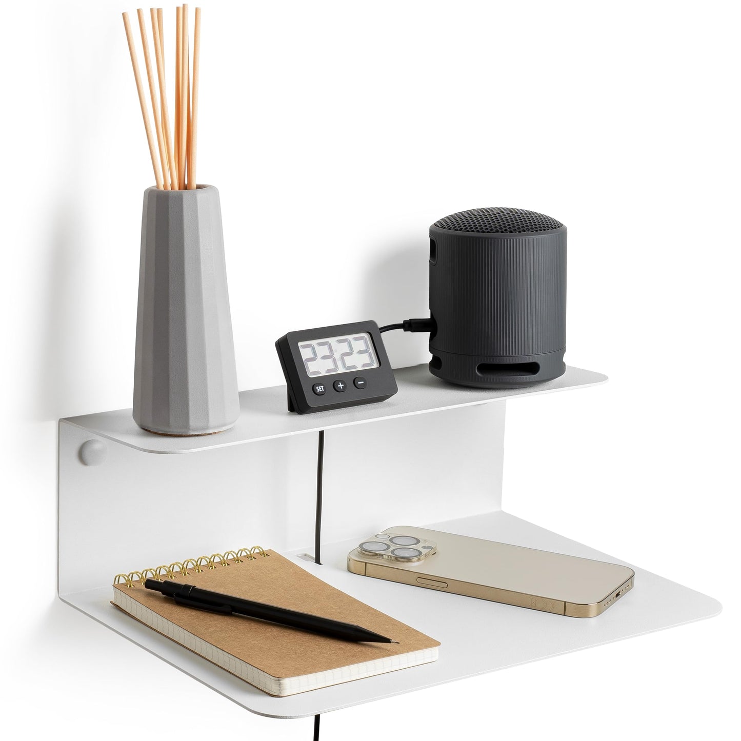 etterr Bedside Table Bedside Table Bedside Tables Black Bedside Tables Bedroom Bedside Tables Bedroom (1 Piece, White, 20 x 30 x 10 cm)