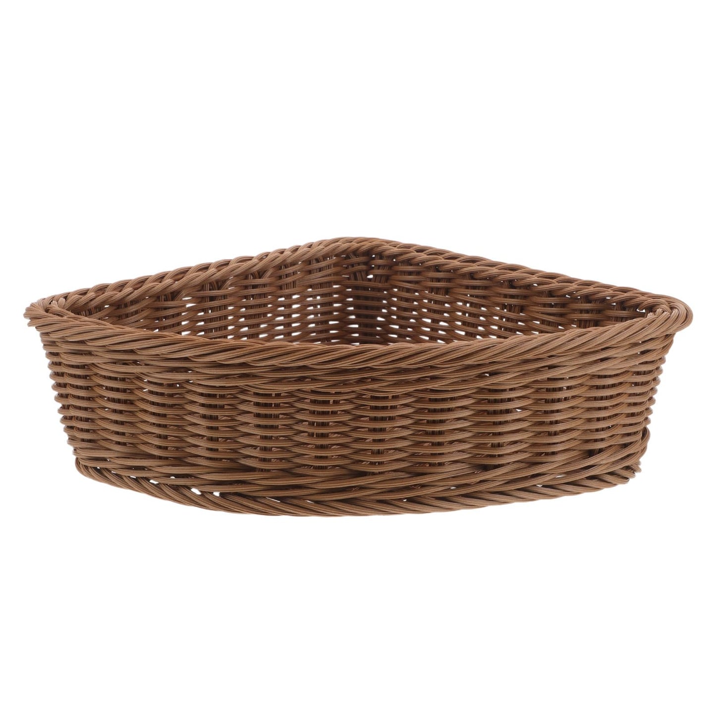 Alipis Triangular Corner Basket Handwoven Corner Storage Basket for Snacks Cosmetics and Sundries Open Shelf Storage Bin for Wardrobe Bathroom
