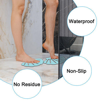 PATIKIL 12Pcs Non Slip Bathtub Stickers, Anti Slip Shower Stickers Bathroom Shower Floor Decals Sea Shell Shape Cute Treads Tubs, White
