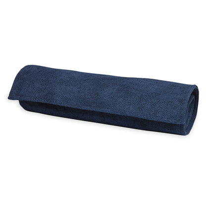 Gaiam Grippy Non Slip Yoga Mat Towel - Fast Drying Towel - Ideal for Hot Yoga - Microfiber and Machine Washable - Grip Backing - Vivid Blue/Fuchsia -