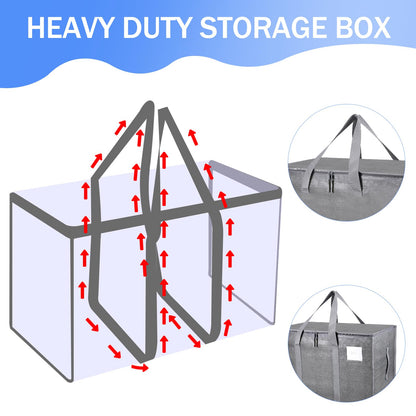 6 Pack 90L Moving Bags, Heavy Duty Storage Bags Dorm Moving Essential,Gray