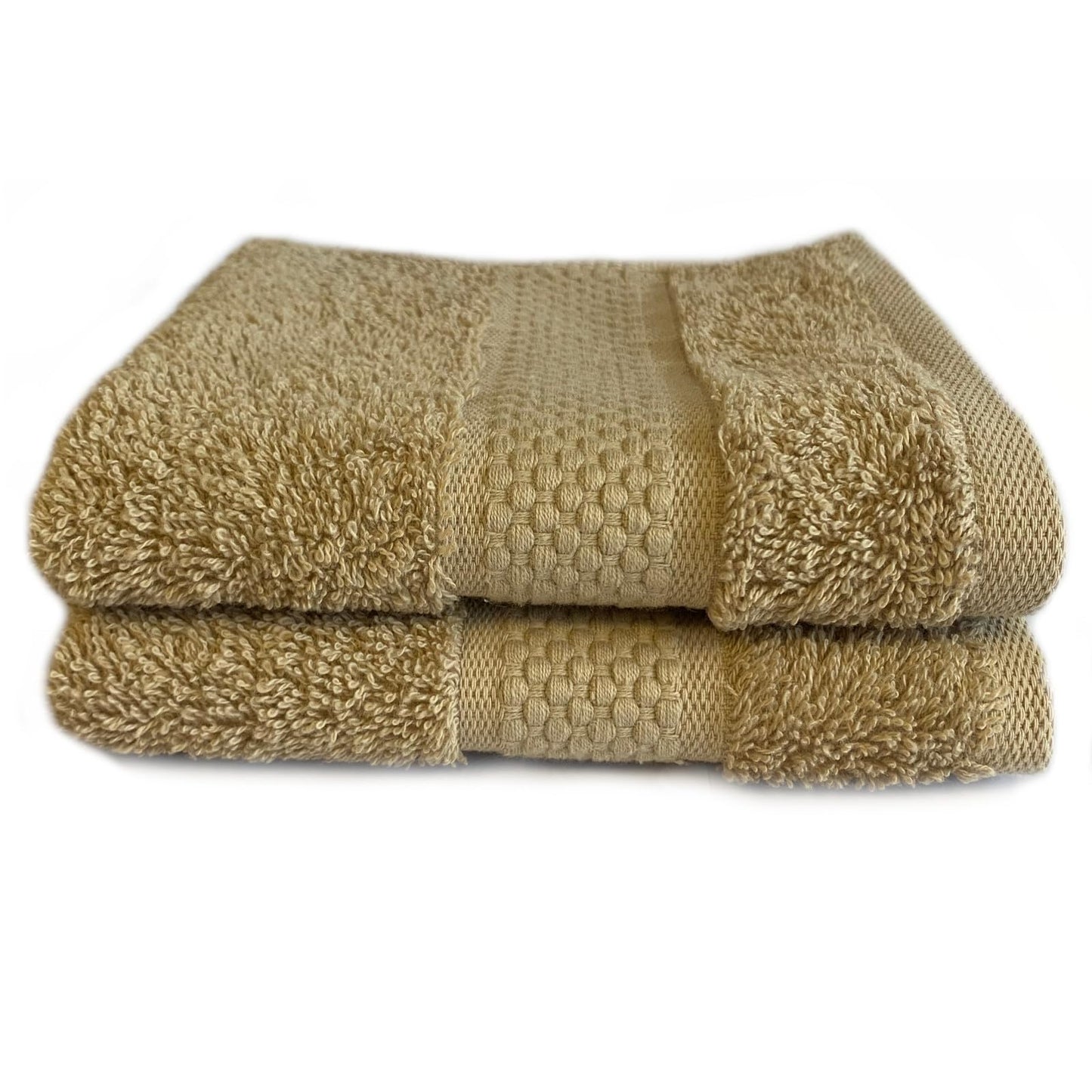 Sue Rossi Face Cloths Pack of 2 or 6, Turkish Combed Cotton, 30cm x 30cm Wash Cloth Fingertip Flannel, Soft & Absorbent
