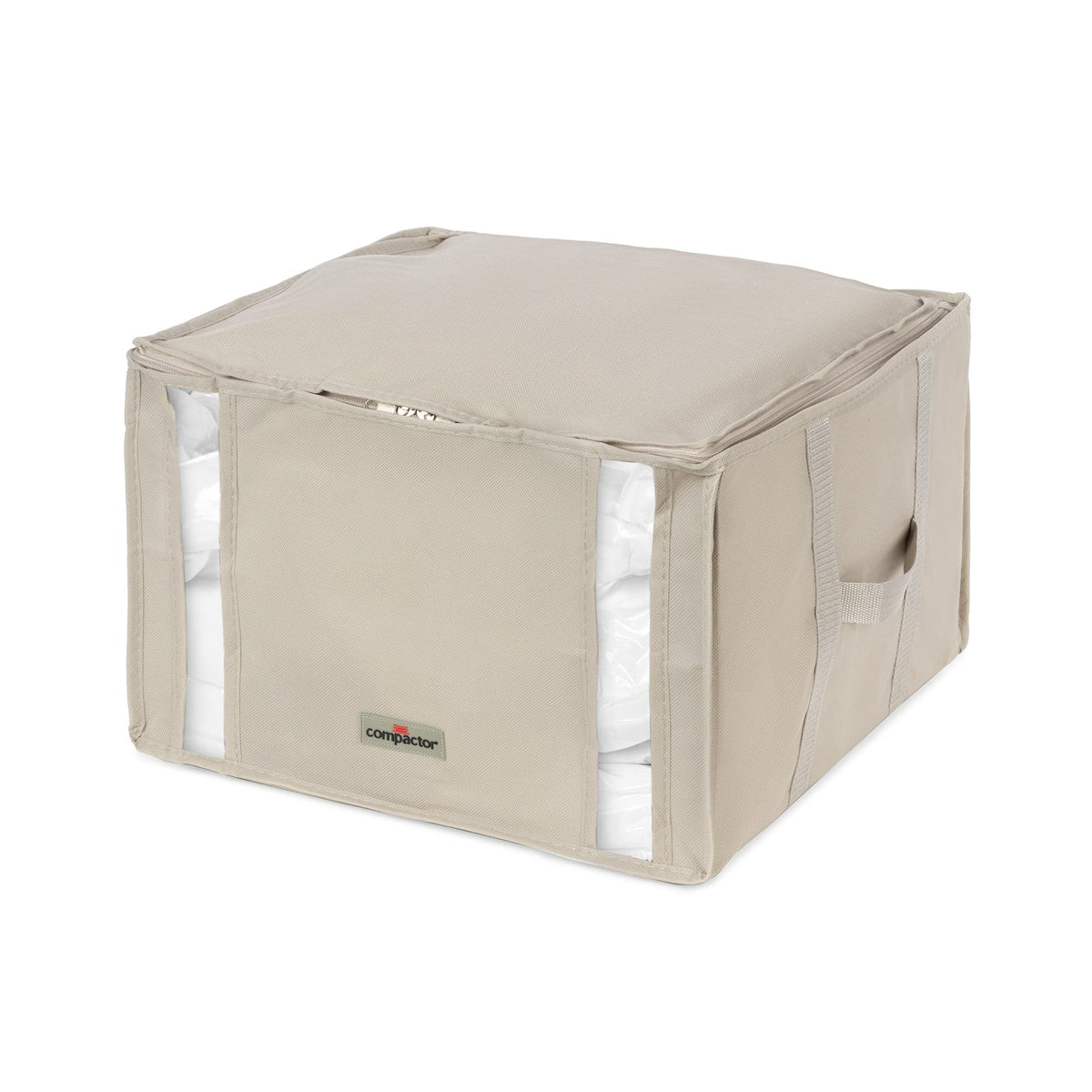 Compactor Dune 3D Semi-Rigid Vacuum Box, Medium, Beige – Space-Saving Solution Sku: RAN7651