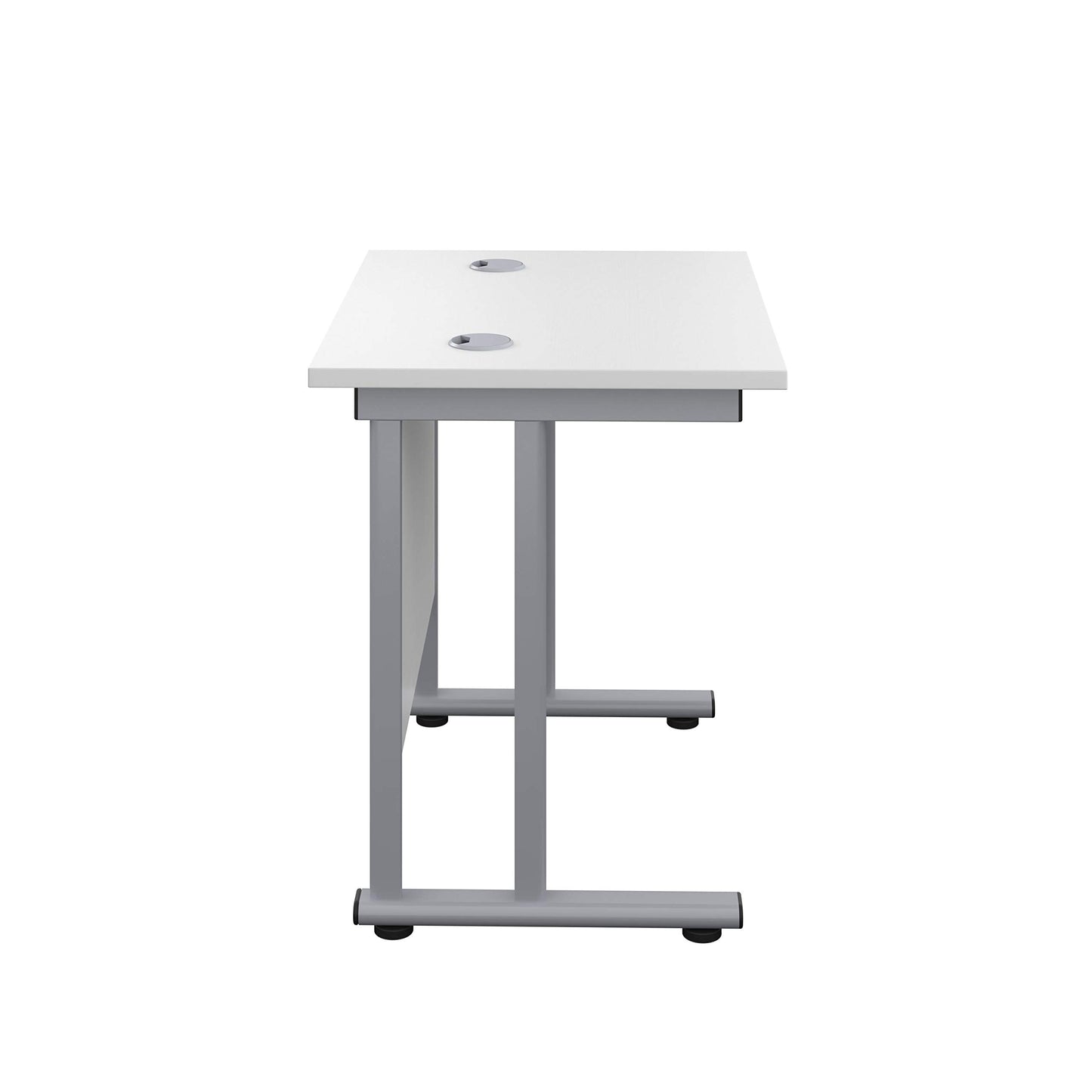 Office Hippo Heavy Duty Rectangular Cantilever Office Desk, Home Office Desk, Office Table, Integrated Cable Ports, PC Desk For Office or Home