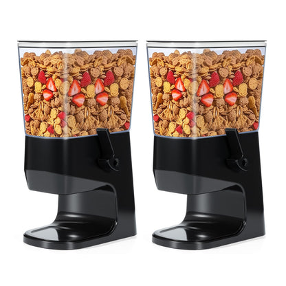 Tokokimo Cereal Dispenser Containers, Double Cereal Storage Containers - Not Easy to Crush Food, Dry Food Dispenser for Cornflakes, Candy, Nuts,