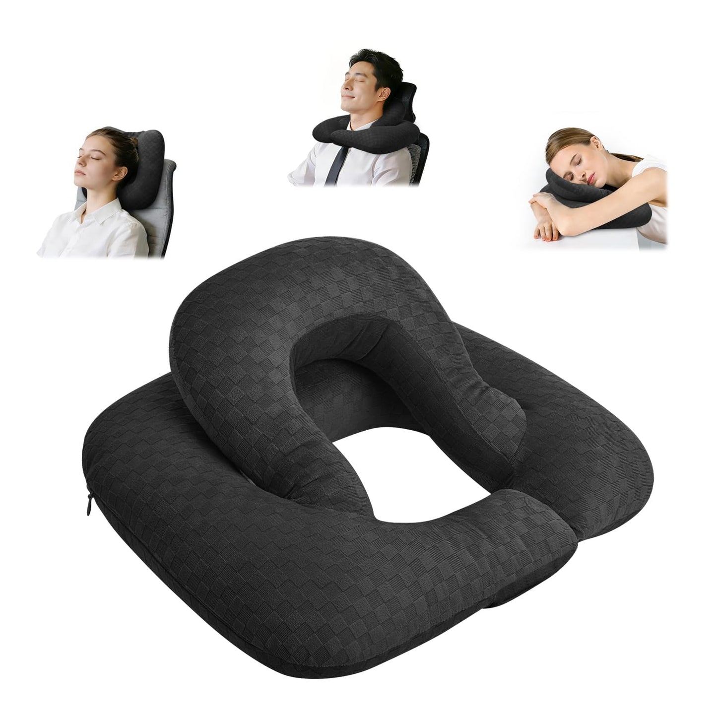 Nockovi Back Sleeping Training Neck Pillow for Office, Recliner & Car