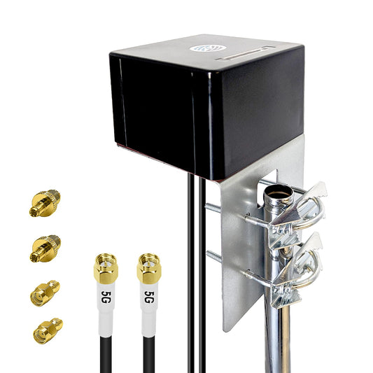 Maswell 5G Antenna Outdoor 2X2 MIMO, up to 6dBi, 600-8000MHz External 4G LTE 5G NR Router Outdoor Antenna SMA & TS9 & RP-SMA for Home Motorhome UK