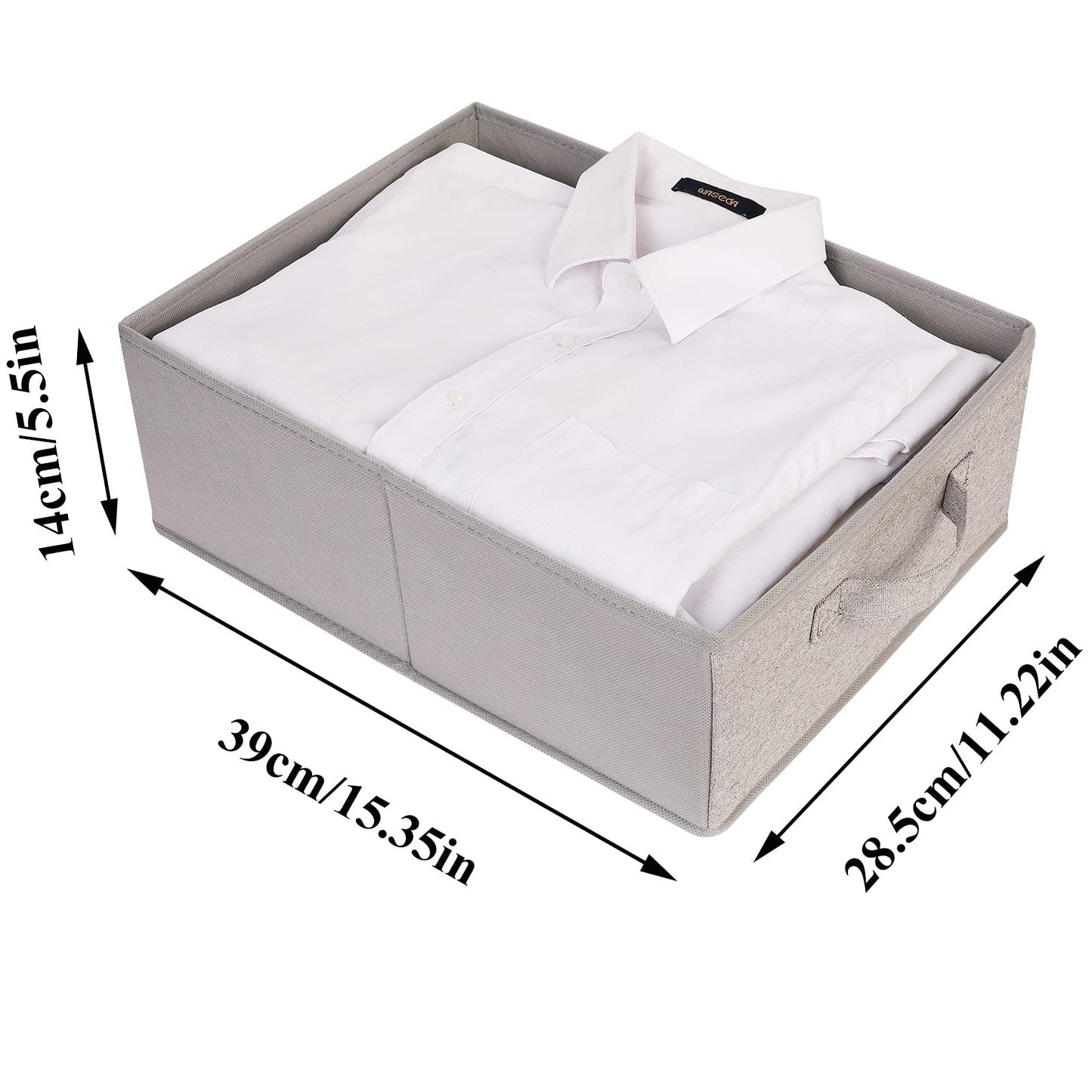AYVANBER Foldable Storage Boxes Large Closet Organizers and Cube Storage Bins with Handle Clothes Drawer Organizer Bedroom Organization Set for