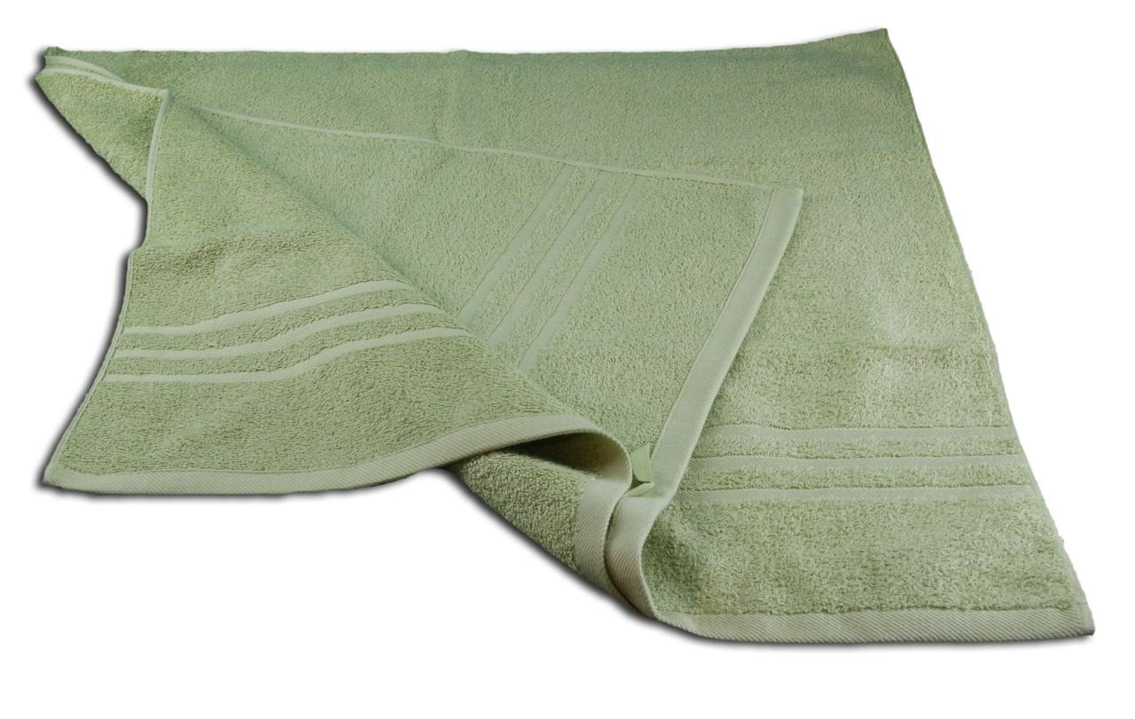 Gözze - Elegant Hand Towel Set of 2, Sylt, 100% Cotton, Heavy Weight (440 g/m²), 50 x 100 cm - Lime
