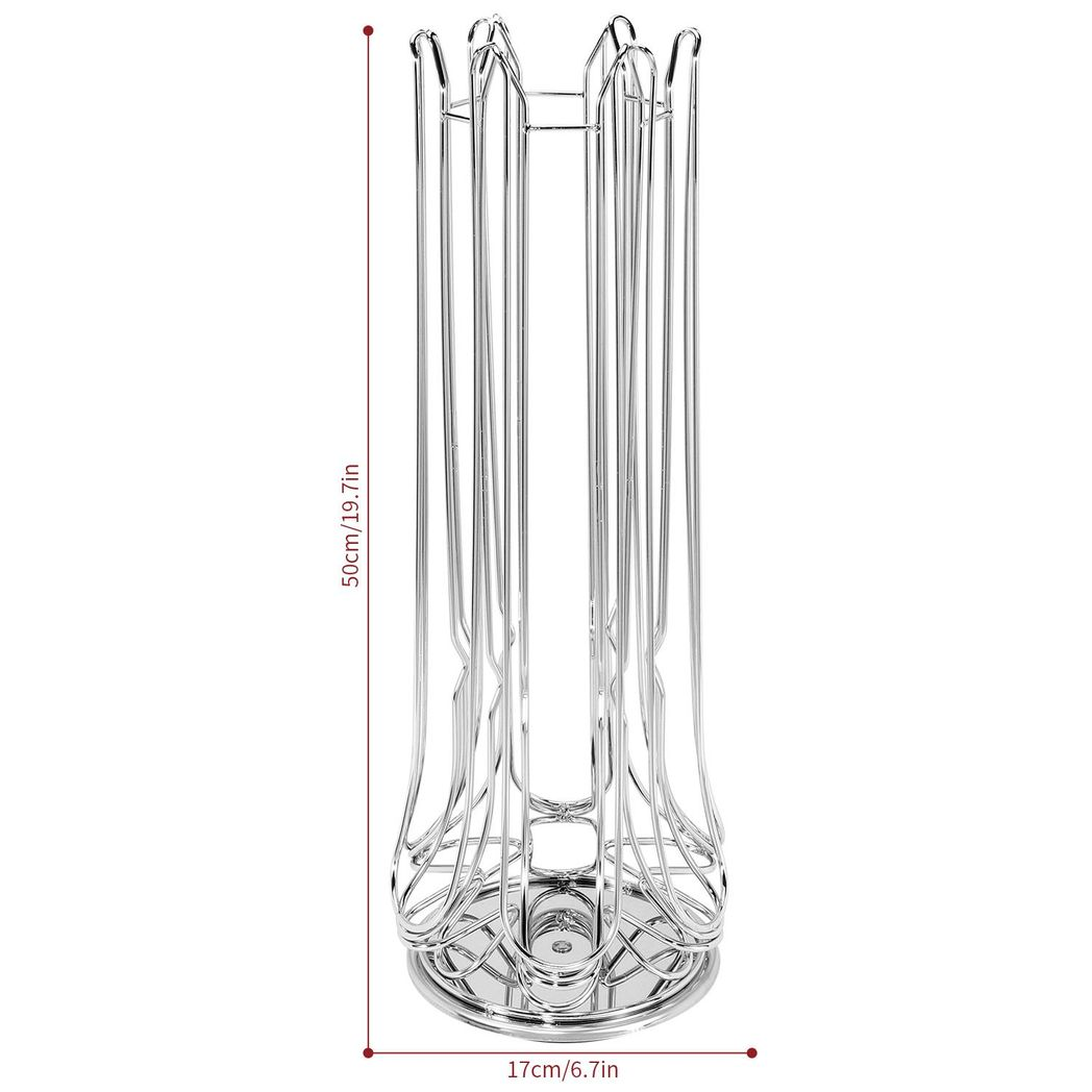 VINSANI 48 POD CHROME COFFEE POD STAND 1010347