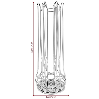 VINSANI 48 POD CHROME COFFEE POD STAND 1010347