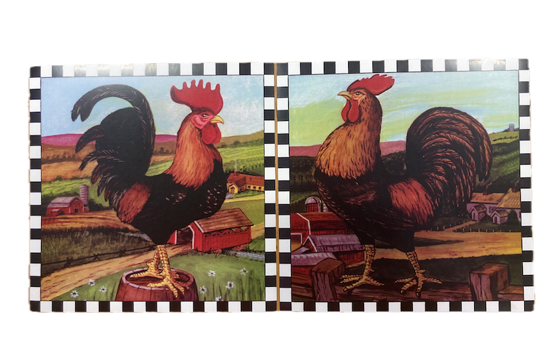 Set of 24 Rooster Tile Stickers