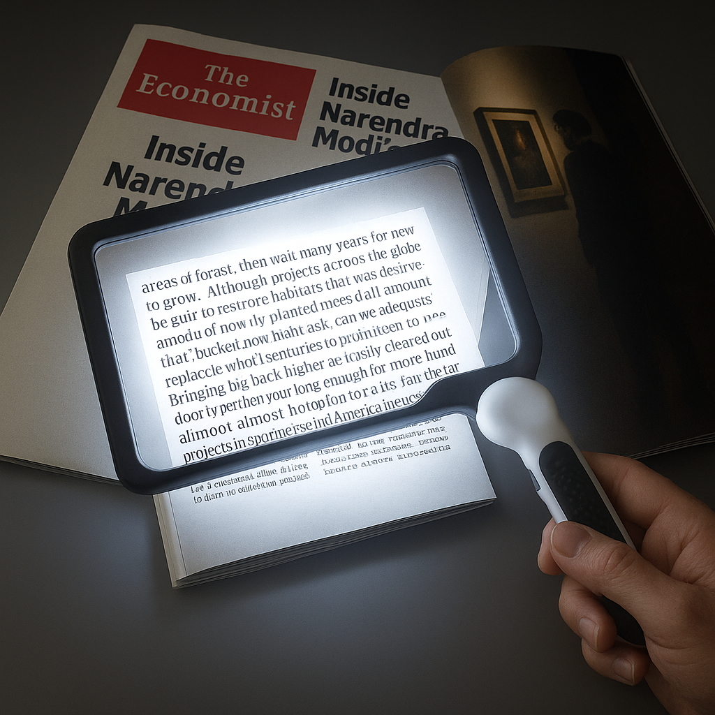Handheld Magnifier with 48 LEDs