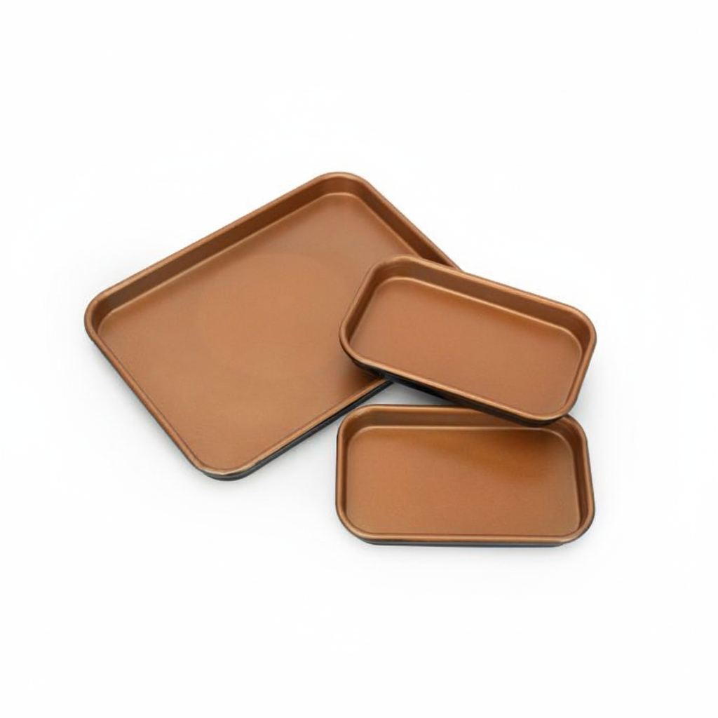 Ceratitanware Oven Trays  Set of 3 A222376