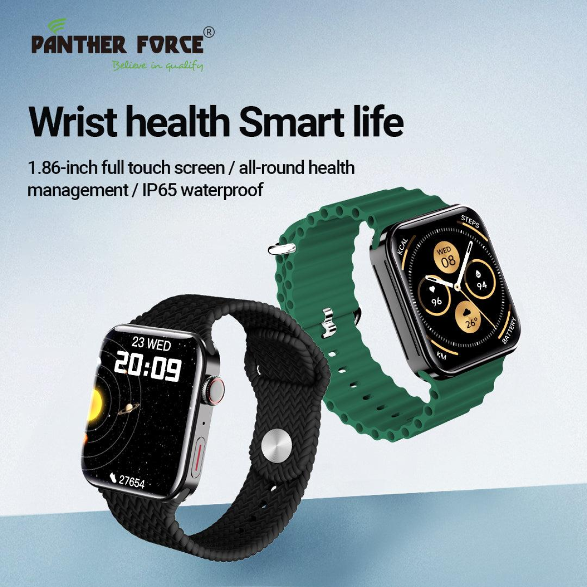 Panther Force 1.86" AMOLED Display Smartwatch