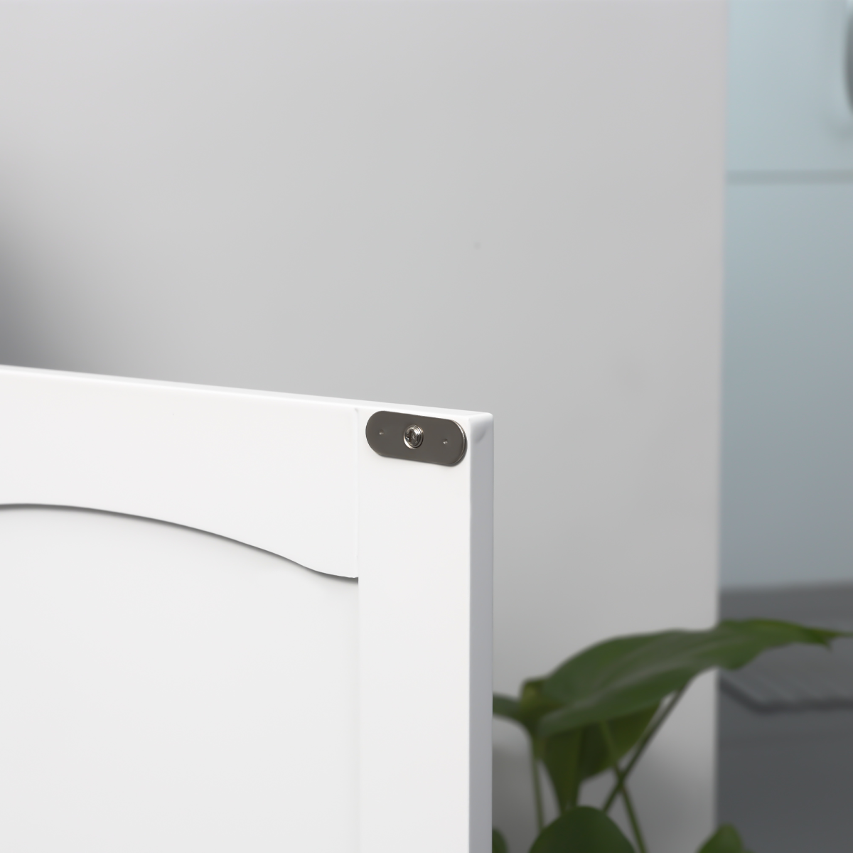 kleankin Pedestal Under Sink Cabinet, Bathroom Storage Vanity Unit, White