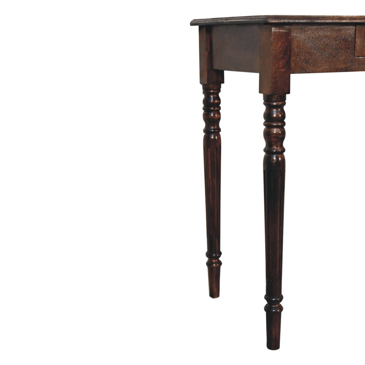 Artisan Furniture Solid Wood California Walnut Writing Desk, 1 Drawer, Dark Brown