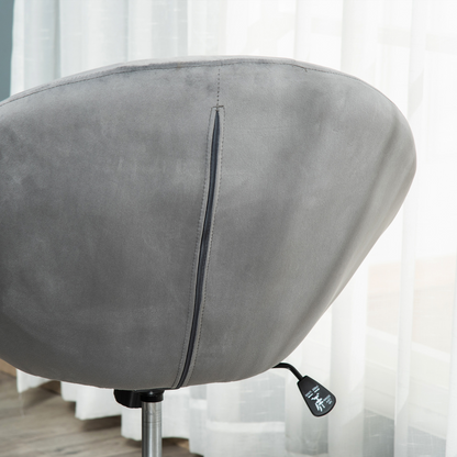 Swivel Dining Height Bar Stool Adjustable Armless Tub Chair Grey