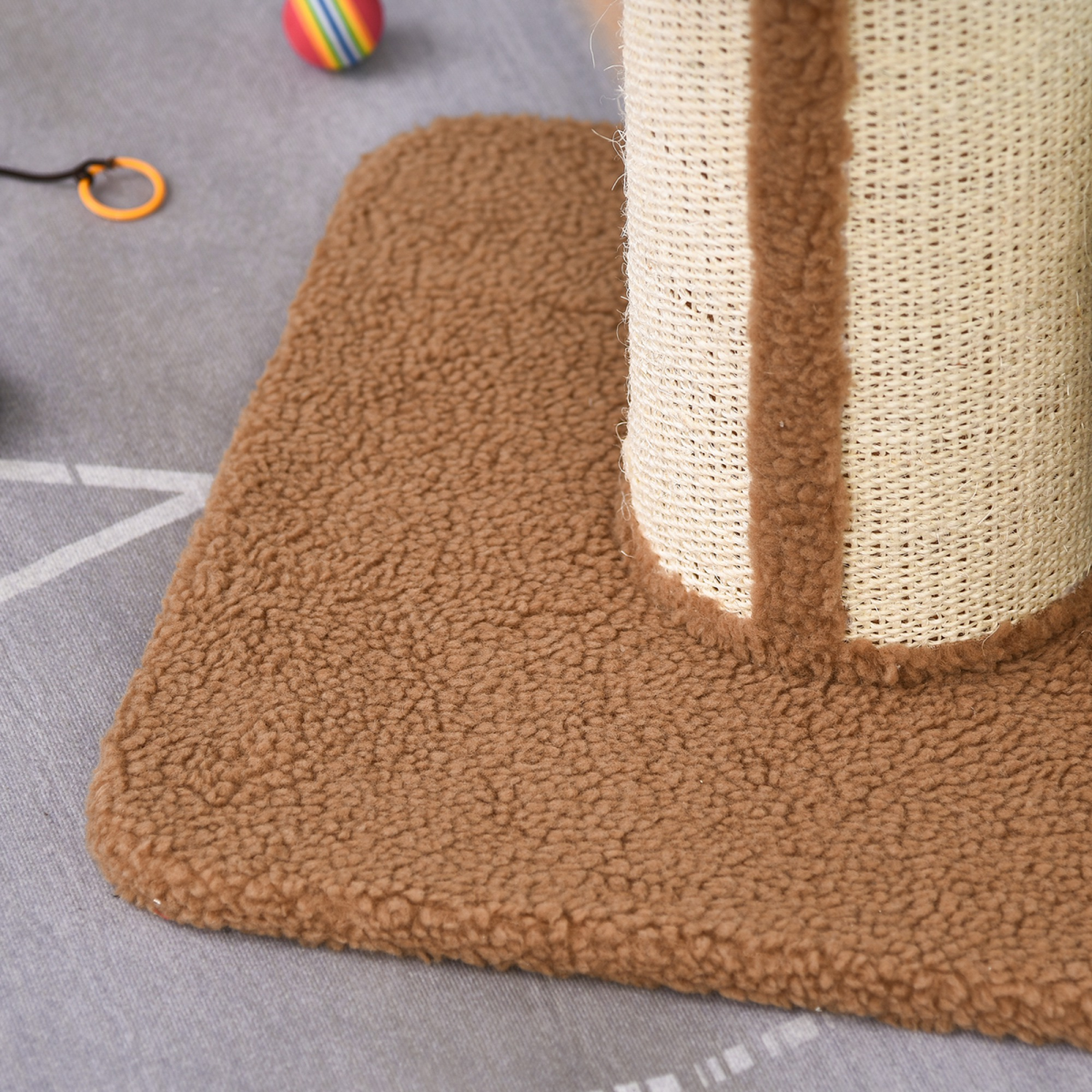 91cm Cat Tree Kitten Activity Center Tower Scratching Post Lamb Cashmere Perch