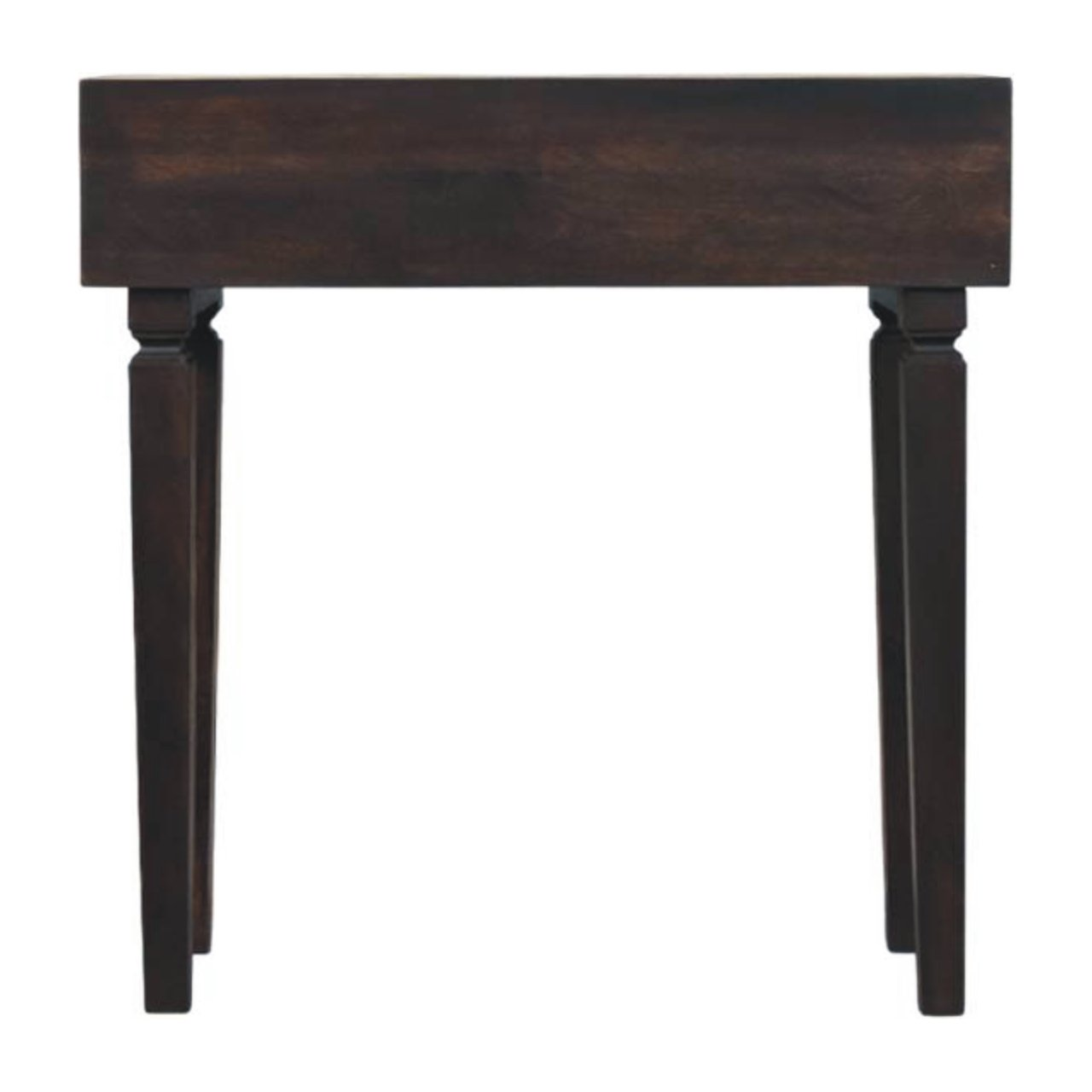 Artisan Furniture Solid Wood Arno Console Table, 2 Drawers, Dark Brown