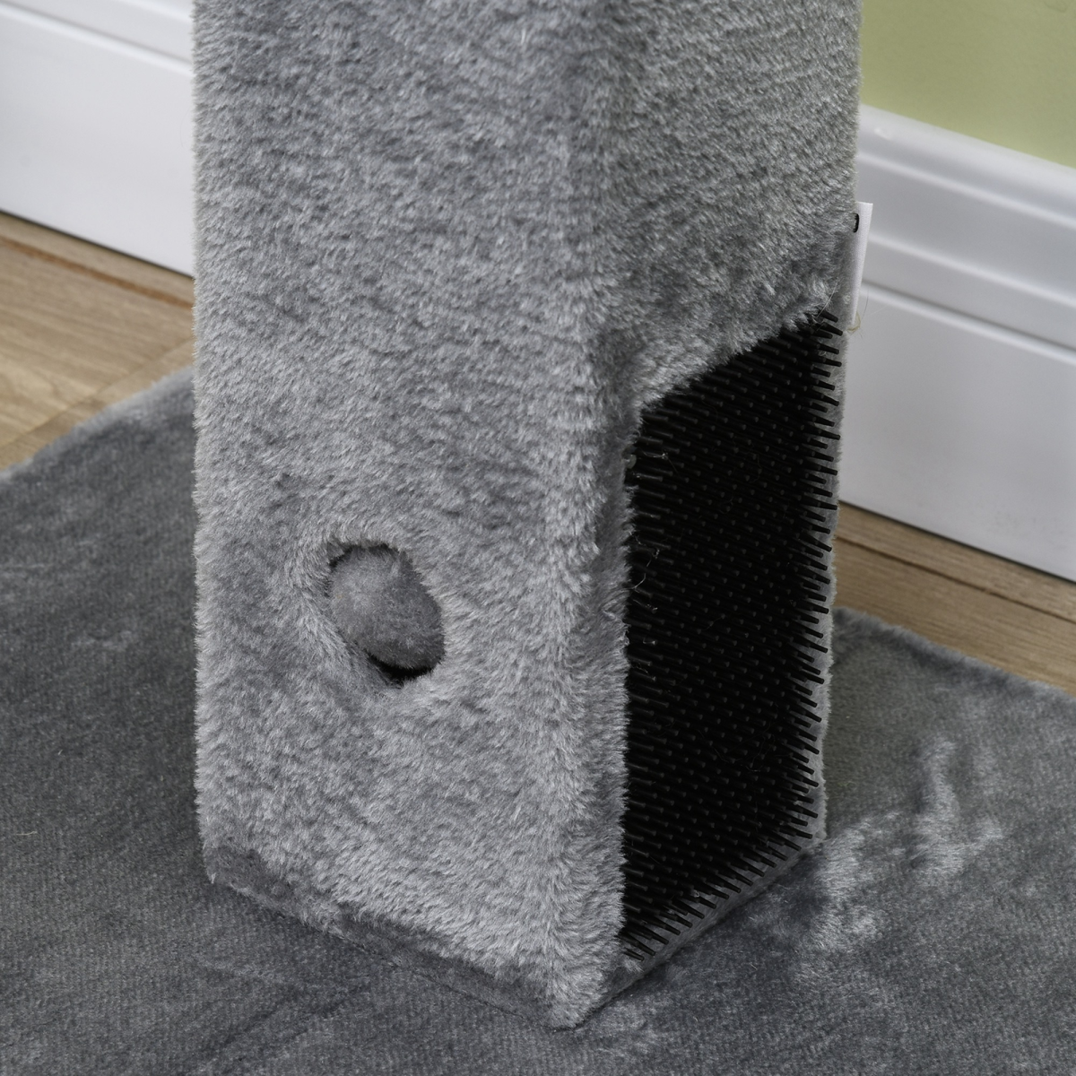 Cat Scratching Post 79cm Scratcher Climber Cat Tree Activity Centre - Grey