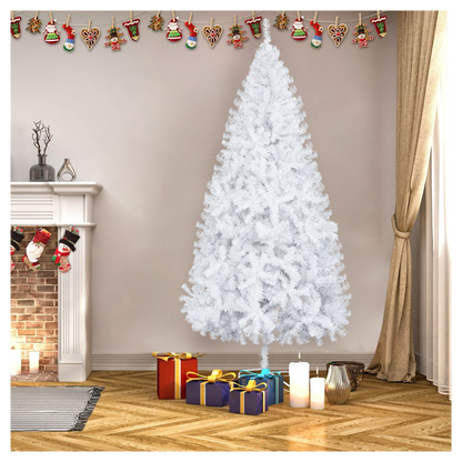 7FT Iron Leg White Christmas Tree with 950 Branches