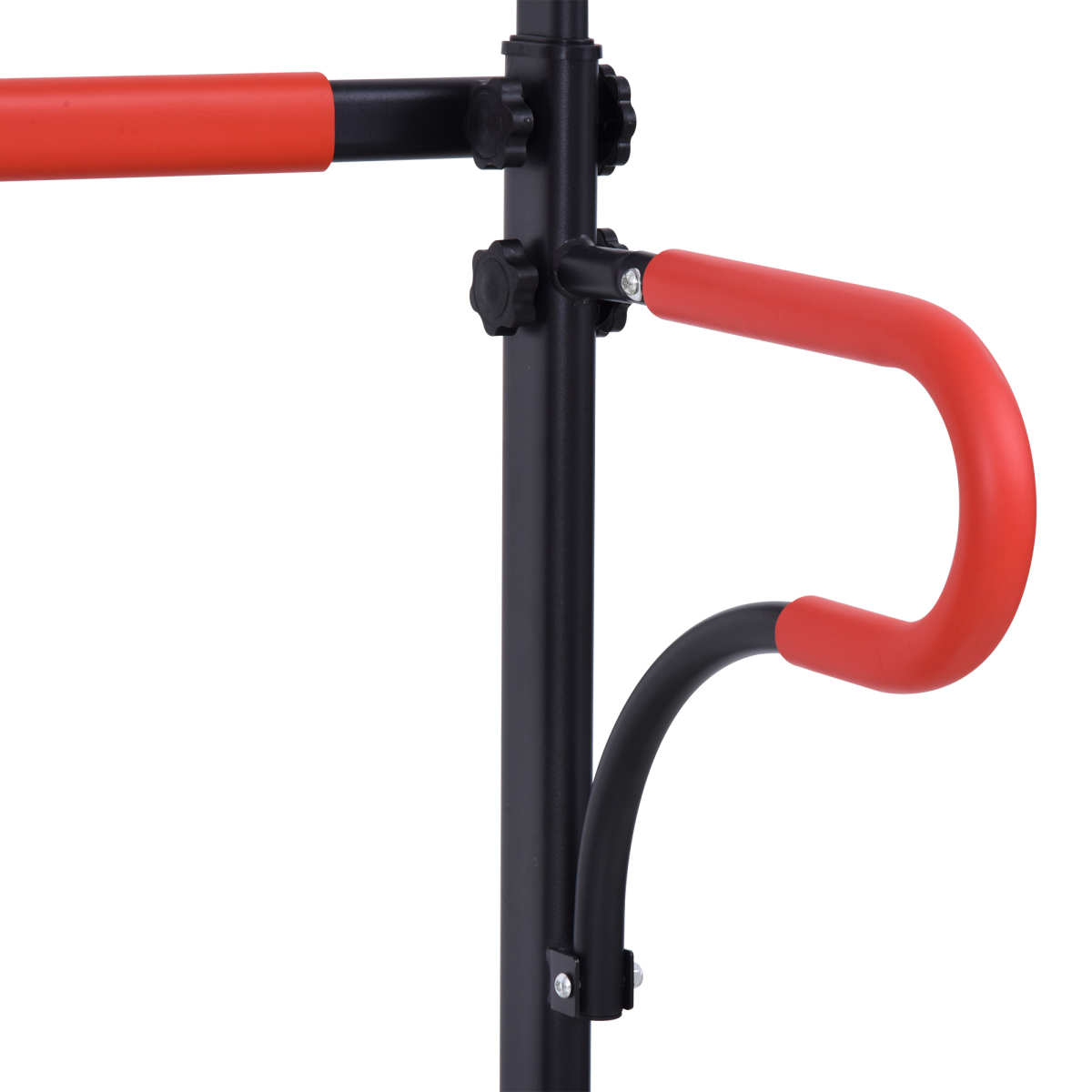 Steel Multi-Use Exercise Power Tower Station Adjustable Height w/ Grips HOMCOM