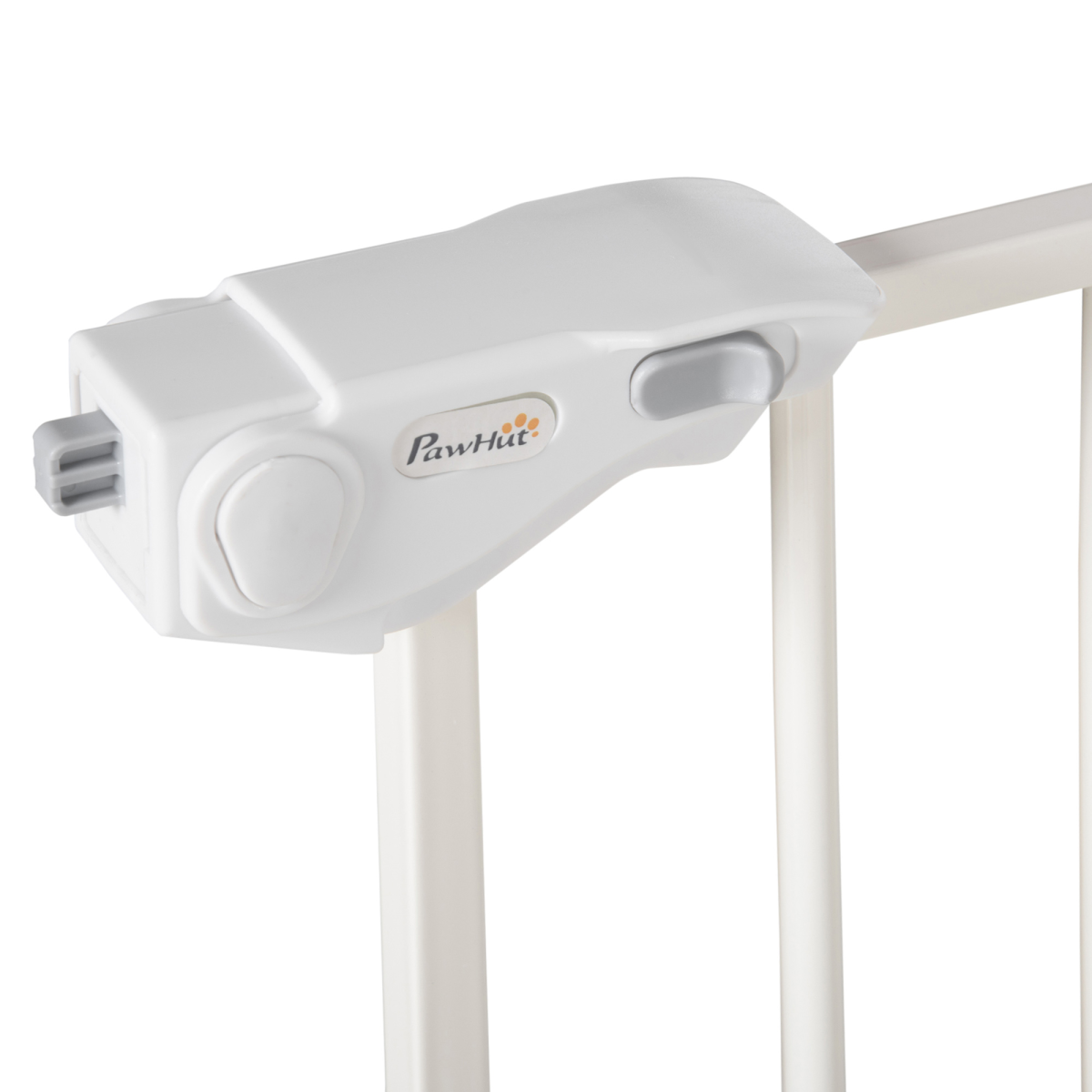 Adjustable Safety Gate 3 Extensions and Four Adjustable Screws, White Pawhut