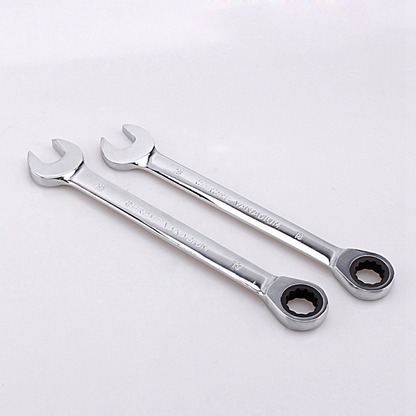 12pcs Fixed Spanners Ratchet Wrench Kit (8-19mm), High-Torque Hand Tool Set for Garage, Workshop & Household Repairs