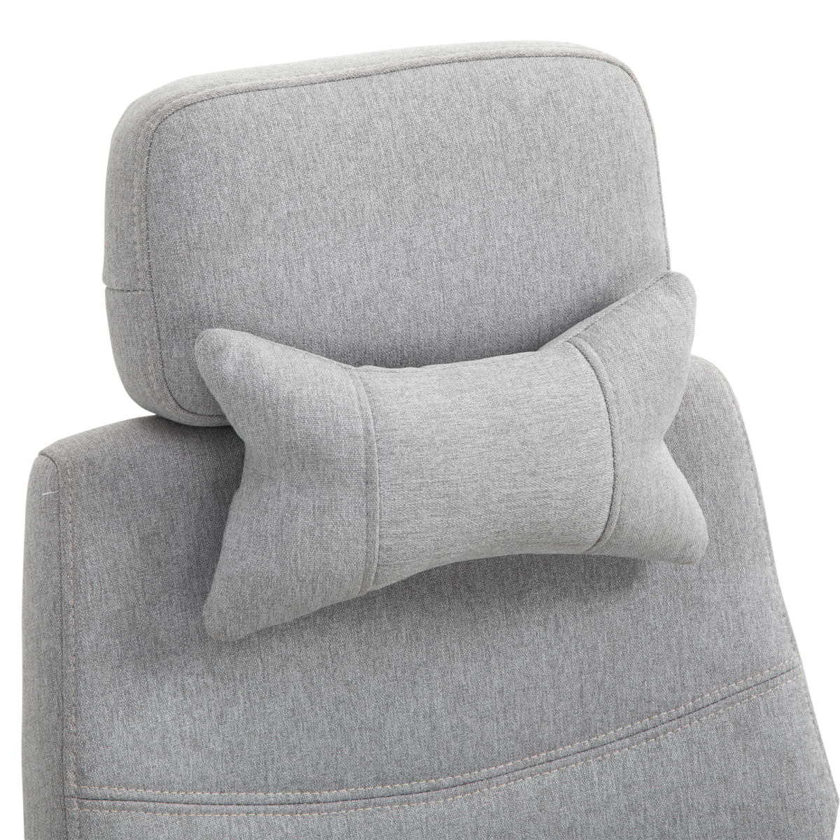 Ergonomic Home Office Chair 360 Swivel with Footrest Height Adjustable Grey