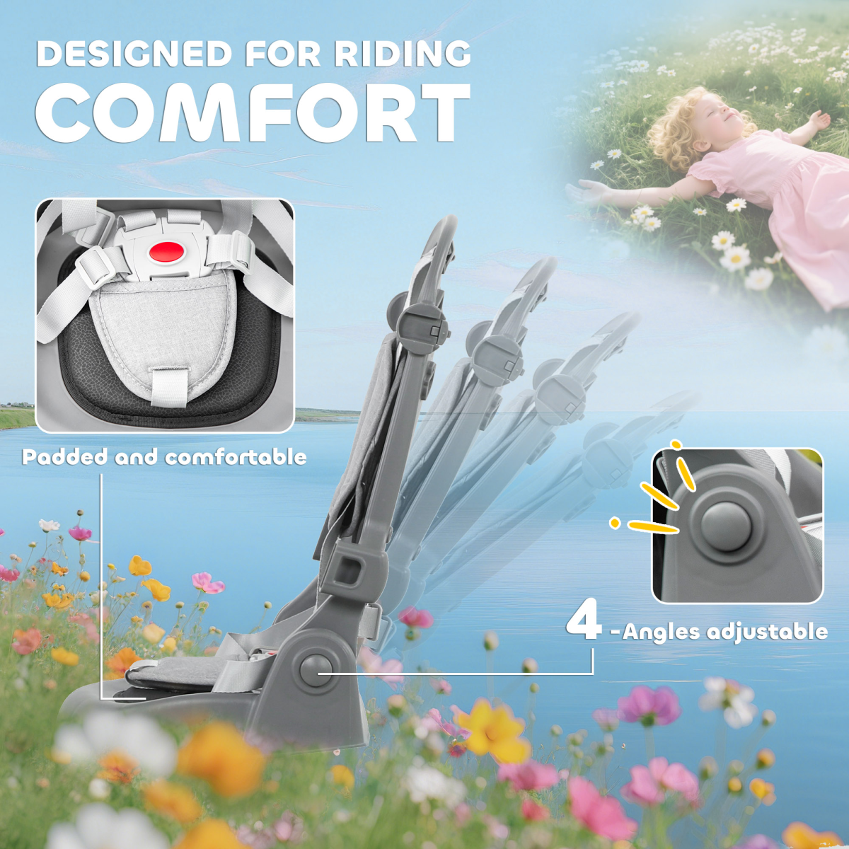 Kids Trike with Adjustable Backrest