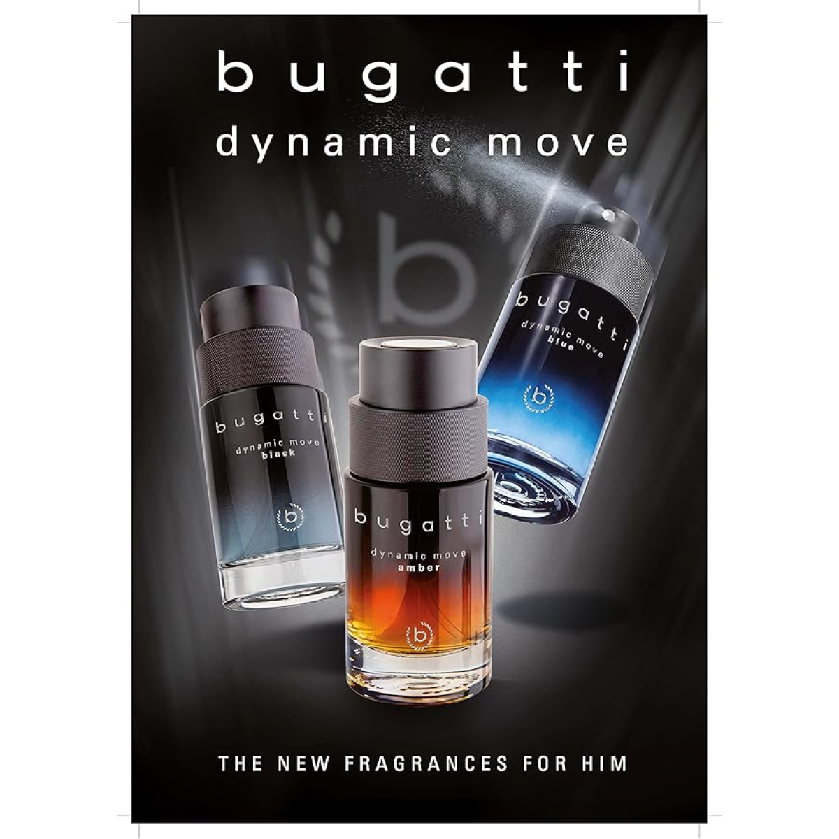 Bugatti Dynamic Move Blue Eau de Toilette Spray  100ml