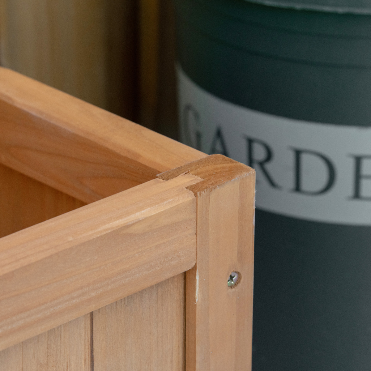 Garden Wooden Planter Box with Trellis 76x36x170cm, Brown Bed