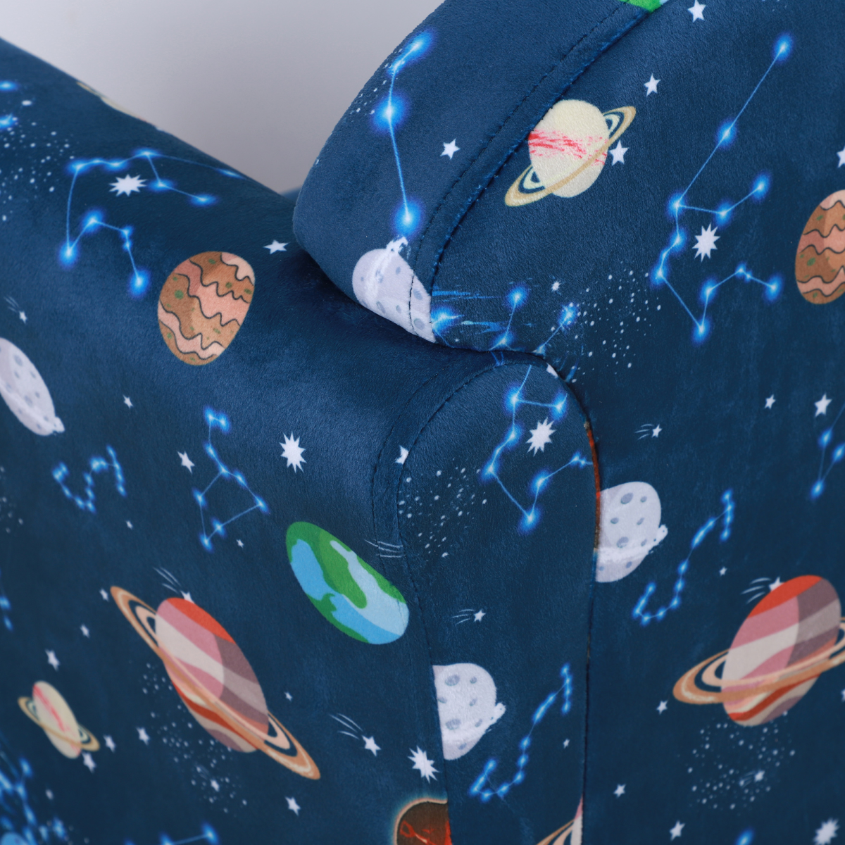 Children Kids Mini Sofa Armchair, Planet-Themed Chair, for Bedroom, Playroom