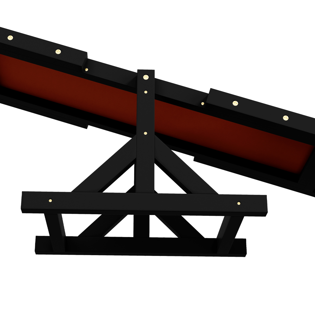 PawHut Wooden Pet Seesaw for Big Dogs with Anti-Slip Surface, Black