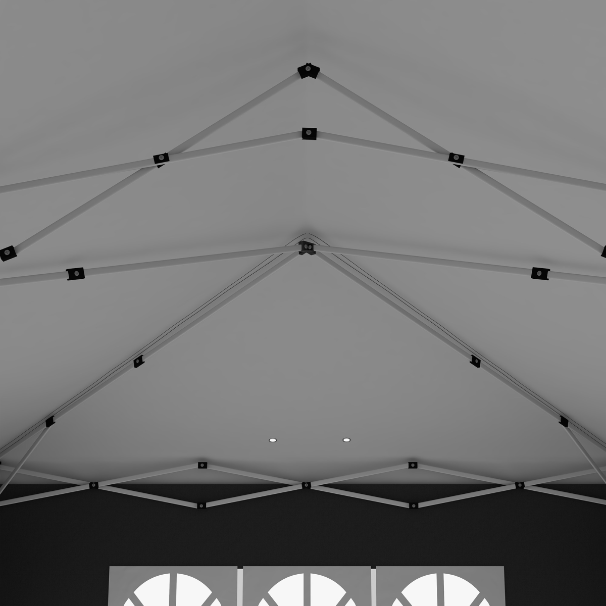 3 x 6m Pop Up Gazebo Height Adjustable Party Tent w/ Storage Bag Black